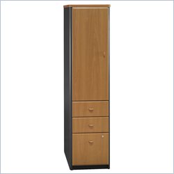 Bush Furniture Series A Vertical Wood File Locker in Natural Cherry