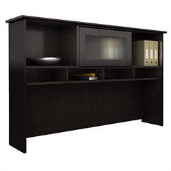 Bush Furniture Cabot 60 Hutch in Espresso Oak