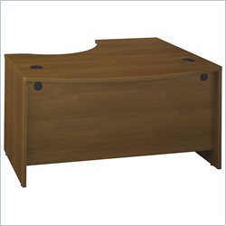 Bush Series C 60W x 43D LH L-Bow Desk Shell in Warm Oak
