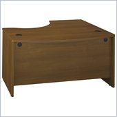 Bush Series C 60W x 43D LH L-Bow Desk Shell in Warm Oak