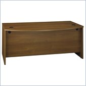 Bush Series C 72W Bow Front Desk Shell in Warm Oak