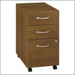 ADD TO YOUR SET: Bush Series C Mobile 3 Drawer File Pedestal in Warm Oak