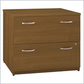 Bush Series C 36W 2-Drawer Lateral File in Warm Oak