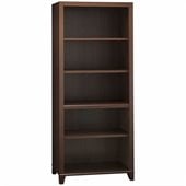 Bush Achieve 5-Shelf Bookcase with Adjustable Shelves in Sweet Cherry