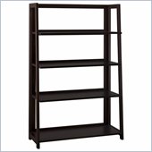 Bush Canted 4 Shelf Bookcase in Rich Macchiata Coffee Finish