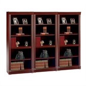 Bush Birmingham 5 Shelf Wall Bookcase in Harvest Cherry