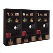 Bush Series C 5 Shelf Wall Bookcase in Mocha Cherry