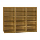 Bush Quantum 5 Shelf Wall Bookcase in Modern Cherry