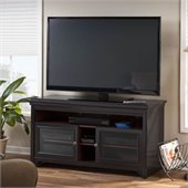 Bush Stanford Flat Panel TV Stand in Antique Black Finish