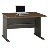 Bush Series A 48 DeskÂ in Sienna Walnut/Bronze