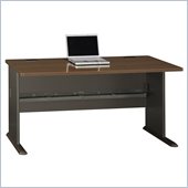 Bush Series A 60 Desk in Sienna Walnut/Bronze