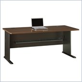 Bush Series A 72 Desk in Sienna Walnut/Bronze