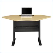 Bush Series A 42W Corner Desk in Beech/Slate