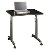 Bush Series C Adjustable Height Mobile Table in Mocha Cherry