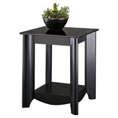 Bush Myspace Aero End Tables in Classic Black Finish (Set Of 2)