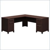 Bush Enterprise 72W x 72D L-Desk in Mocha Cherry Finish