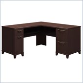 Bush Enterprise 60W x 60D L-Desk in Mocha Cherry Finish