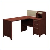 Bush Enterprise 60W x 47D Corner Desk in Harvest Cherry Finish