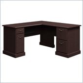 Bush Syndicate 60W x 60D L-Desk in Mocha Cherry Finish
