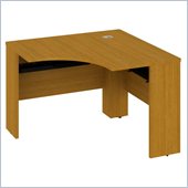 Bush Quantum 42W x 42D Universal Corner Desk in Modern Cherry