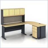 Bush Series A 5-Piece L-Shape Computer Desk in Beech