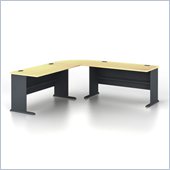 Bush Series A 3-Piece L-Shape Computer Desk in Beech