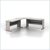 Bush Series A 3-Piece Computer Desk in Pewter