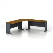 Bush Series A 3-Piece L-Shape Computer Desk in Natural Cherry