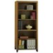 Bush Achieve 5-Shelf Bookcase with Adjustable Shelves in Warm Oak
