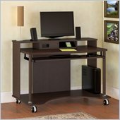 Bush Mobiletech Mobile Computer Cart in Mocha Cherry