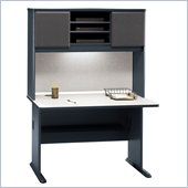 Bush Series A 48 Computer Desk with Hutch in Slate