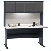 Bush Series A 60 Computer Desk with Hutch in Slate