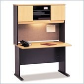 Bush Series A 48 Computer Desk with Hutch in Beech