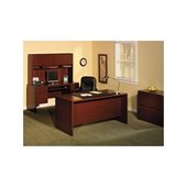Bush Northfield 4-Piece Executive Computer Desk Set in Hansen Cherry