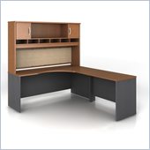 Bush Series C 3-Piece Right-Hand Corner Computer Desk in Auburn Maple