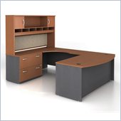 Bush Series C 4-Piece U-Shape Left-Hand Computer Desk in Auburn Maple