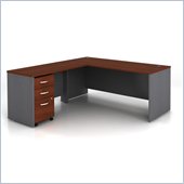 Bush Series C 3-Piece L-Shape Computer Desk in Hansen Cherry