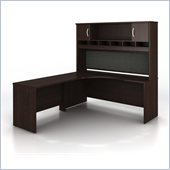 Bush Series C 3-Piece Left-Hand Corner Computer Desk in Mocha Cherry