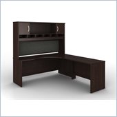 Bush Series C 3-Piece Right-Hand Corner Computer Desk in Mocha Cherry
