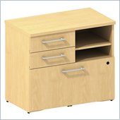 Bush 300 Series Lower Piler and File Cabinet in Natural Maple