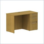 Bush 300 Series 48 Single Pedestal Credenza in Modern Cherry