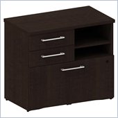 Bush 300 Series Lower Piler and File Cabinet in Mocha Cherry