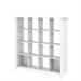 Bush  Furniture Aero 16-cube Bookcase-Room Divider in Pure White