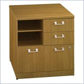 Bush Furniture Quantum 30 1 Drawer Lateral Wood File Cabinet in Modern Cherry