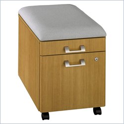 Bush Furniture Quantum Modern Mobile 2 Drawer Wood Pedestal Vertical File Cabinet with... by Bush