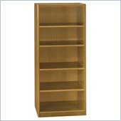 Bush Quantum 5 Shelf Standard Wood Bookcase in Modern Cherry