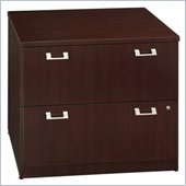 Bush Furniture Quantum 36 2 Drawer Lateral Wood File Storage Cabinet in Harvest Cherry