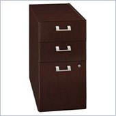 Bush Quantum 3 Drawer Vertical Wood File Storage Cabinet in Harvest Cherry