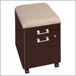 ADD TO YOUR SET: Bush Quantum 2 Drawer Mobile Wood File Storage Pedestal with Cushion in Harvest Cherry