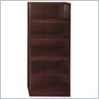 ADD TO YOUR SET: Bush Quantum 5 Shelf Standard Wood Bookcase in Harvest Cherry